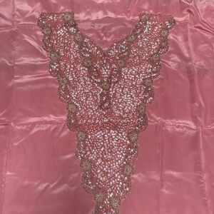 Sari ,Sateen beaded fabric to make kaftan dress